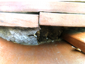 【瓦屋根】漆喰が剥がれていると雨漏りの原因に…